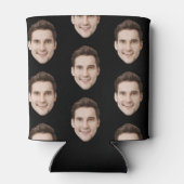 パーソナライズされた顔の誕生日プレゼント バチェラーパーティー 缶クーラー (裏面)