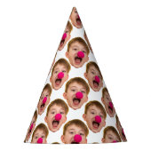 パーソナライズされた顔カット誕生日 パーティーハット (正面)