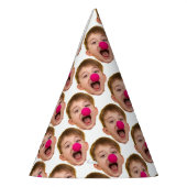パーソナライズされた顔カット誕生日 パーティーハット (左)
