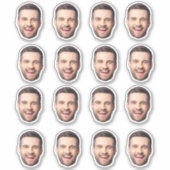 パーソナライズされた顔ステッカーカスタムフォト顔 シール (正面)