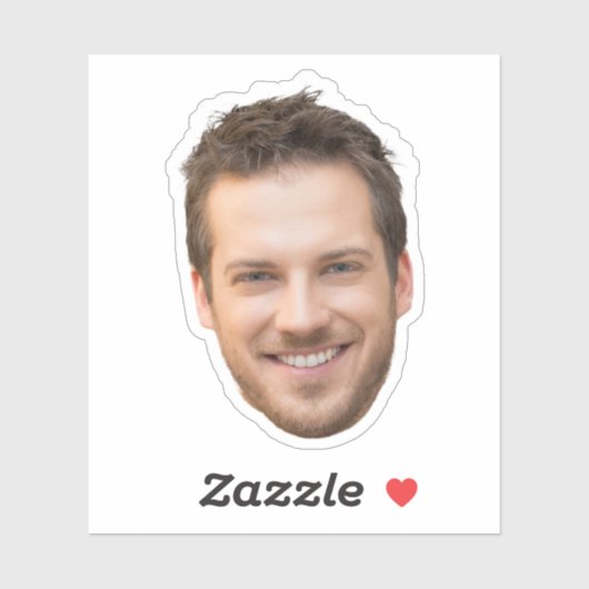 パーソナライズされた顔ステッカー、カスタム顔、写真 シール (シート)