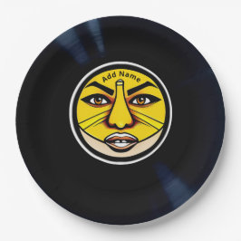 パーソナライズされた顔デザインパーティー紙プレート ペーパープレート