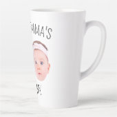 パーソナライズされた顔フォトキッズ母の日の贈り物 カフェラテマグ (右)