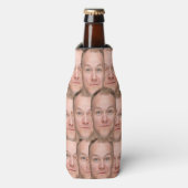 パーソナライズされた顔写真おもしろいユニーク写真 ボトルクーラー (ボトル正面)