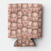 パーソナライズされた顔写真ユニーク写真クーラーボックス 缶クーラー (正面)