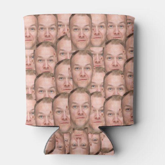 パーソナライズされた顔写真ユニーク写真クーラーボックス 缶クーラー (裏面)