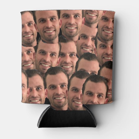 パーソナライズされた顔写真ユニーク写真 缶クーラー (正面)