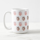 パーソナライズされた顔写真、カスタムパパマグマ コーヒーマグカップ (左)