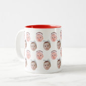 パーソナライズされた顔写真、カスタムパパマグマ ツートーンマグカップ (正面左)