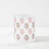 パーソナライズされた顔写真、カスタムパパマグマ フロストグラスマグカップ (中央)