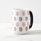 パーソナライズされた顔写真、カスタムパパマグマ モーフィングマグカップ (正面右)