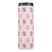 パーソナライズされた顔2写真、カスタム顔、パパ母 タンブラー (裏面)