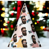 パーソナライズされた顔20日30日40日50誕生日 パーティーハット