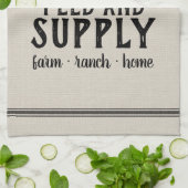 パーソナライズされた食べ物を与え供給穀袋 キッチンタオル (折り畳み)