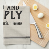 パーソナライズされた食べ物を与え供給穀袋 キッチンタオル (四つ折り)