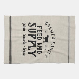 パーソナライズされた食べ物を与え供給穀袋 キッチンタオル
