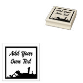 パーソナライズされた食べ物を与え動物用木印 ラバースタンプ (押印)