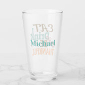 パーソナライズされた食べ飲み タンブラーグラス (裏面)