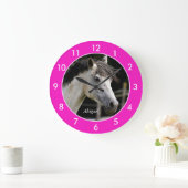 パーソナライズされた馬大時計 ラージ壁時計 (ホーム)