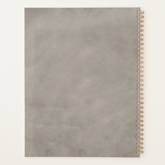 パーソナライズされた馬絵画の プランナー手帳 (裏面)