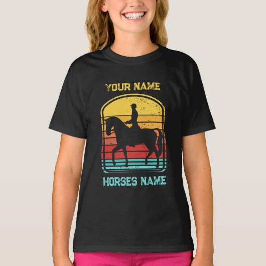 パーソナライズされた馬 Tシャツ (正面)