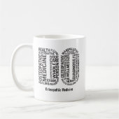 パーソナライズされた骨障害医学は骨障害を行う コーヒーマグカップ (左)