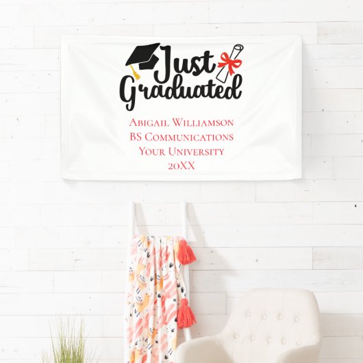 パーソナライズされた高校卒業 横断幕 (インサイチュ)