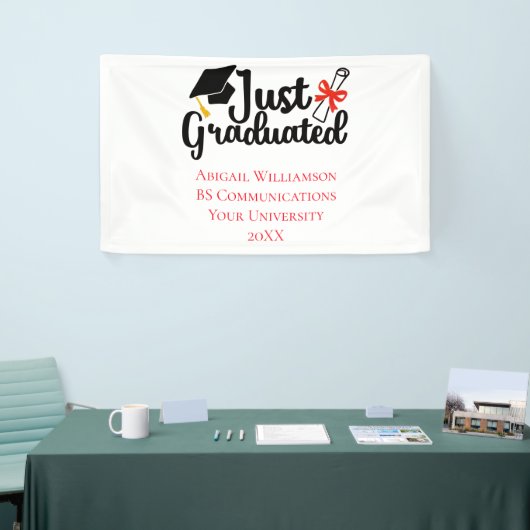 パーソナライズされた高校卒業 横断幕 (トレードショー)
