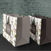 パーソナライズされた魅力的冬場 ラージペーパーバッグ