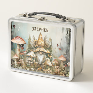 パーソナライズされた魔法の森のファンタジー メタルランチボックス