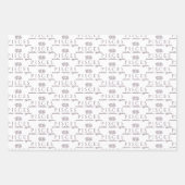 パーソナライズされた魚座ラッピング紙シート ラッピングペーパーシート (正面2)