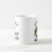 パーソナライズされた魚釣りは私のセラピー コーヒーマグカップ (中央)