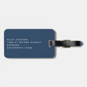 パーソナライズされた魚釣りは私のセラピー ラゲッジタグ (裏面横)