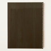 パーソナライズされた魚釣りアドベンチャーバスフィッシュアングラー プランナー手帳 (裏面)