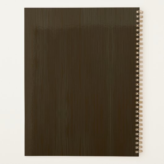 パーソナライズされた魚釣りアドベンチャーバスフィッシュアングラー プランナー手帳 (裏面)