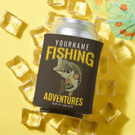 パーソナライズされた魚釣りアドベンチャーバスフィッシュアングラー 缶クーラー