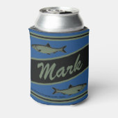 パーソナライズされた魚釣りデザインベバレッジクーラー 缶クーラー (缶裏面)