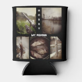 パーソナライズされた魚釣りフォトアルバム。3リングバインダー 缶クーラー (正面)