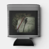 パーソナライズされた魚釣りフォトアルバム。3リングバインダー 缶クーラー (裏面)