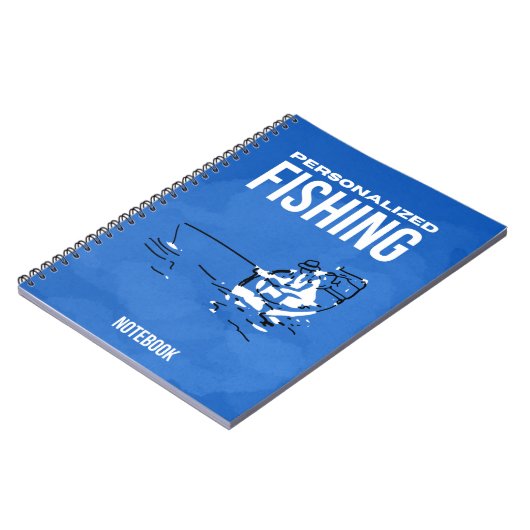 パーソナライズされた魚釣り ノートブック (左側)