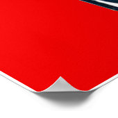 パーソナライズされた魚釣りTシャツ ポスター (角)