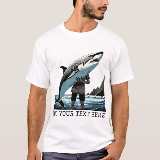 パーソナライズされた魚釣りTシャツ Tシャツ (正面)