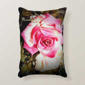パーソナライズされた鮮やかバラ アクセントクッション (正面(垂直))