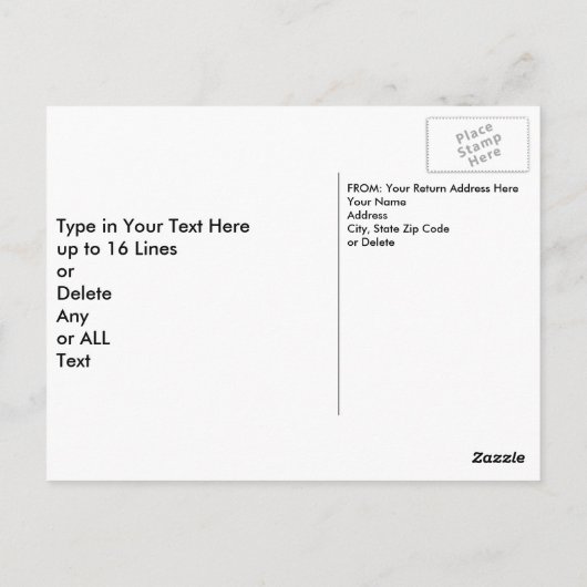 パーソナライズされた鷲と国旗の愛国的はがき ポストカード (裏面)