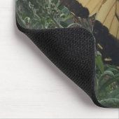 パーソナライズされた黄と黒の蝶 マウスパッド (コーナー)