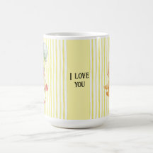 パーソナライズされた黄ストライプアヒル誕生日プレート