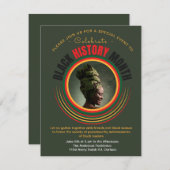 パーソナライズされた黒自由アフリカ系アメリカプライド シーズンカード (正面/裏面)