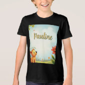 パーソナライズされた黒tシ子供へャツ トライブレンドＴシャツ (正面)