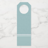 パーソナライズされた1グラム丸ストライプ枠，フローラ ボトルネックタグ (裏面)