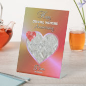 パーソナライズされた15結婚周年 台座サイン (インサイチュ)